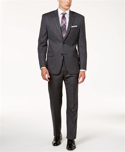 michael kors pinstripe suit|Michael Kors Men's Classic.